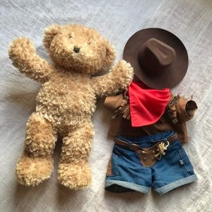 Teddy Mountain Teddy Bear with Cowboy Outfit